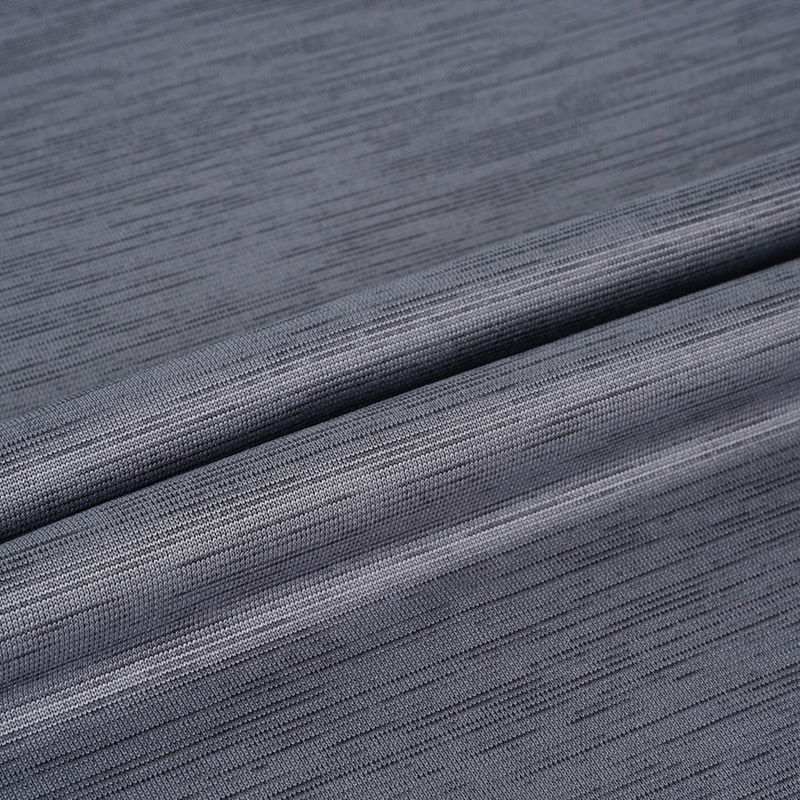 11P116 100%Poliészter Heather Cationic Melange Single Jersey